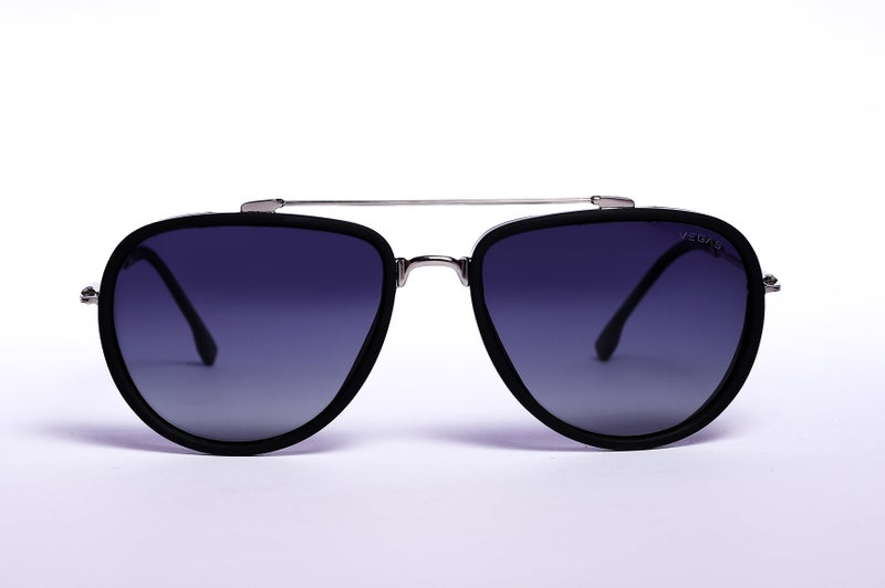 VEGAS Full Rim Aviator Men Navy  Sunglasses V2045 C4 - Image 1
